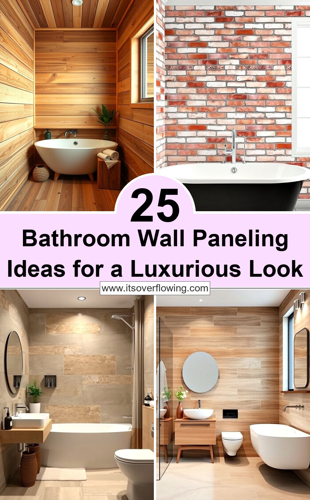 25 Bathroom Wall Paneling Ideas for a Luxurious Look