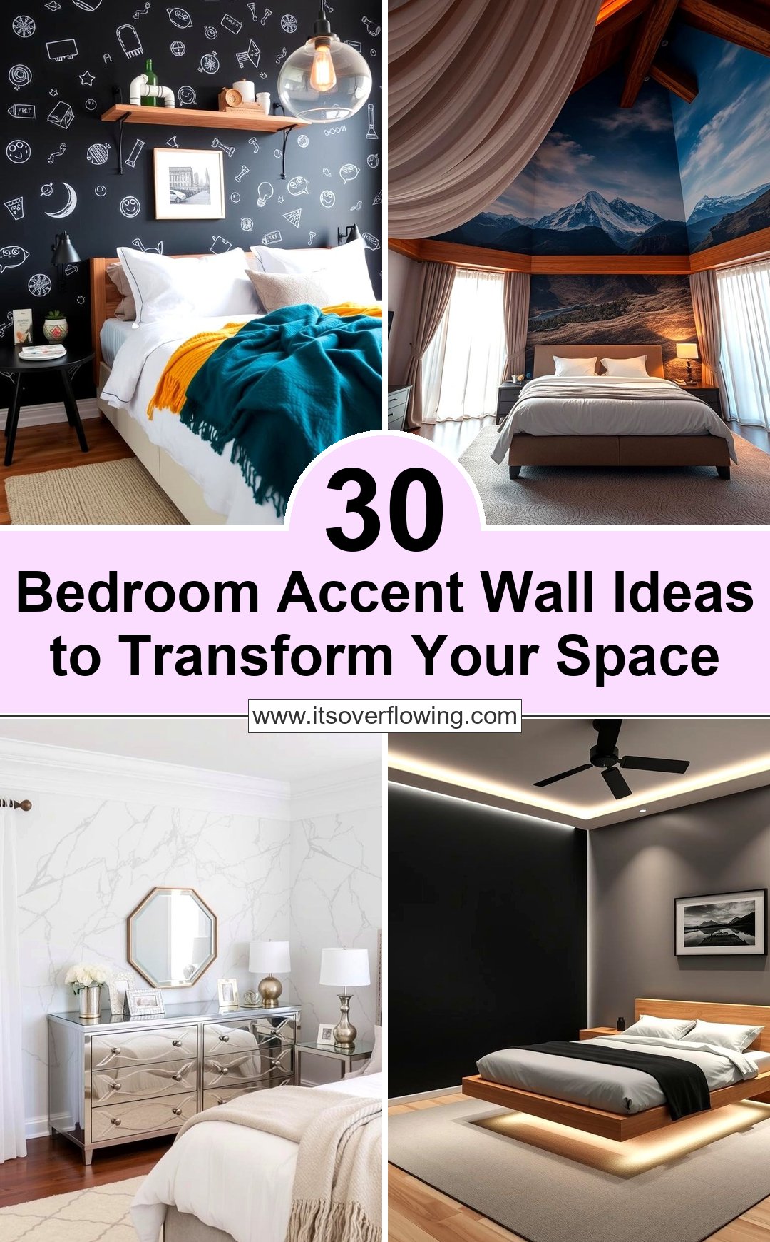 30 Bedroom Accent Wall Ideas to Transform Your Space