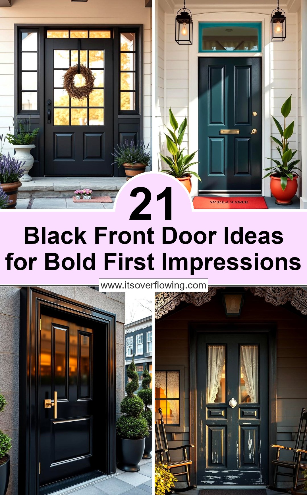 21 Black Front Door Ideas for Bold First Impressions