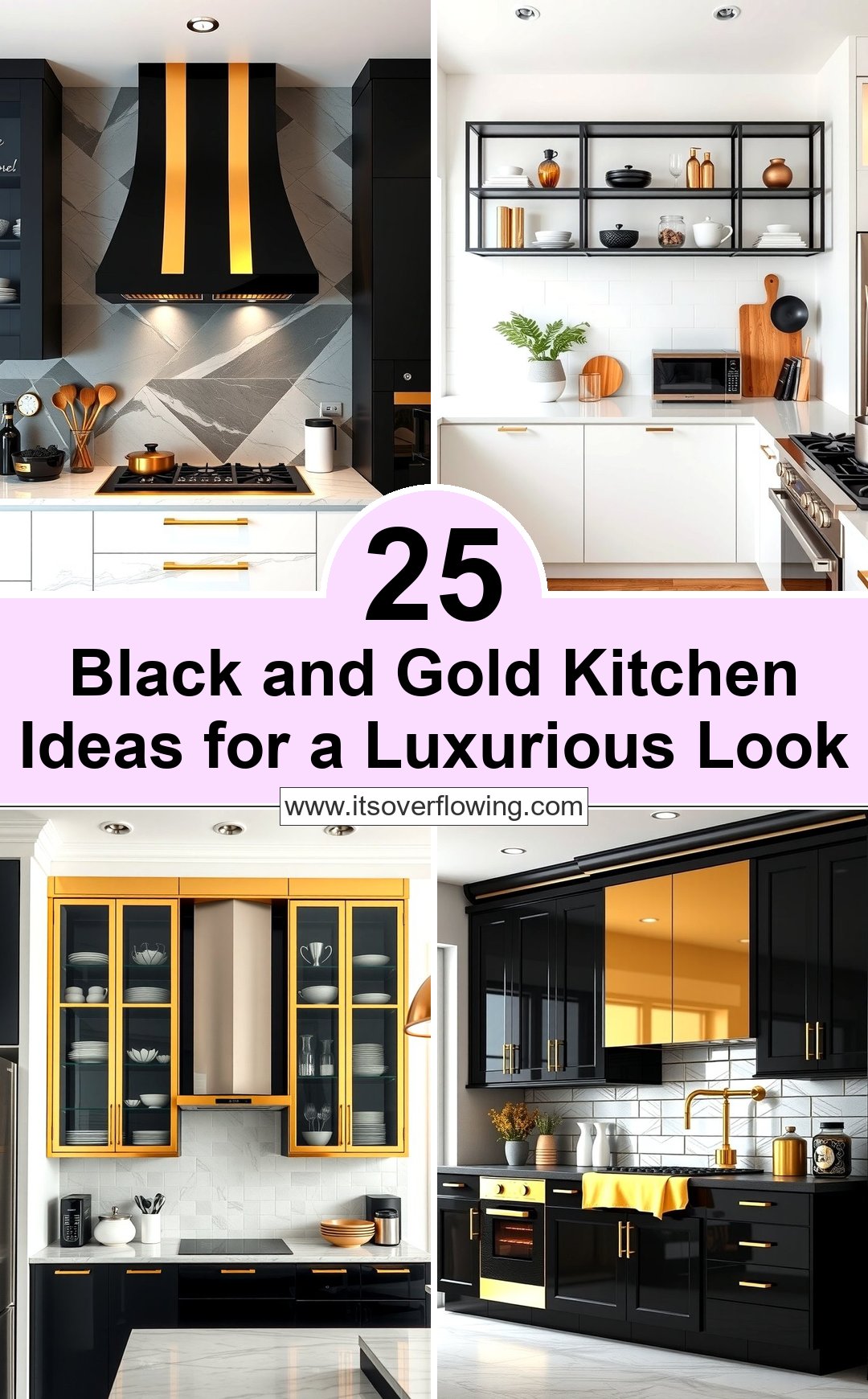 25 Black and Gold Kitchen Ideas for a Luxurious Look