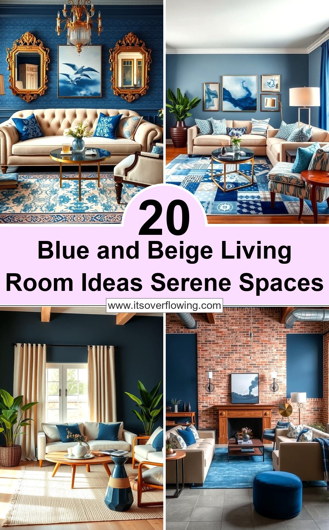 20 Blue and Beige Living Room Ideas: Serene Spaces