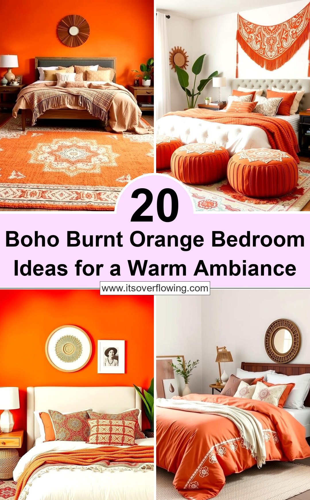 20 Boho Burnt Orange Bedroom Ideas for a Warm Ambiance