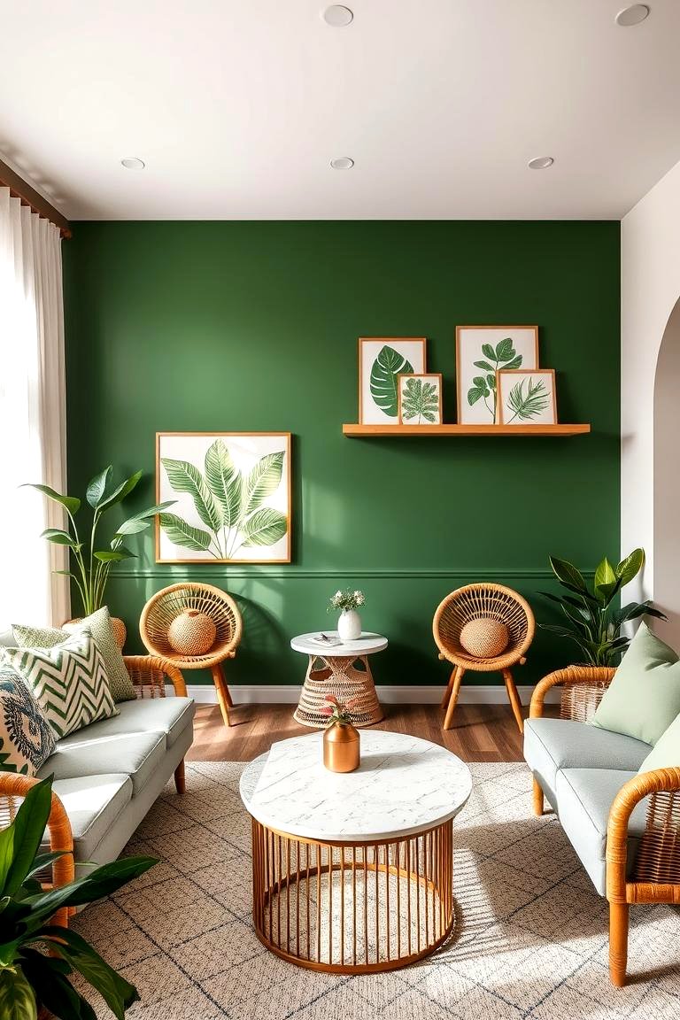 21 Green Accent Wall Ideas for Bold and Serene Interiors
