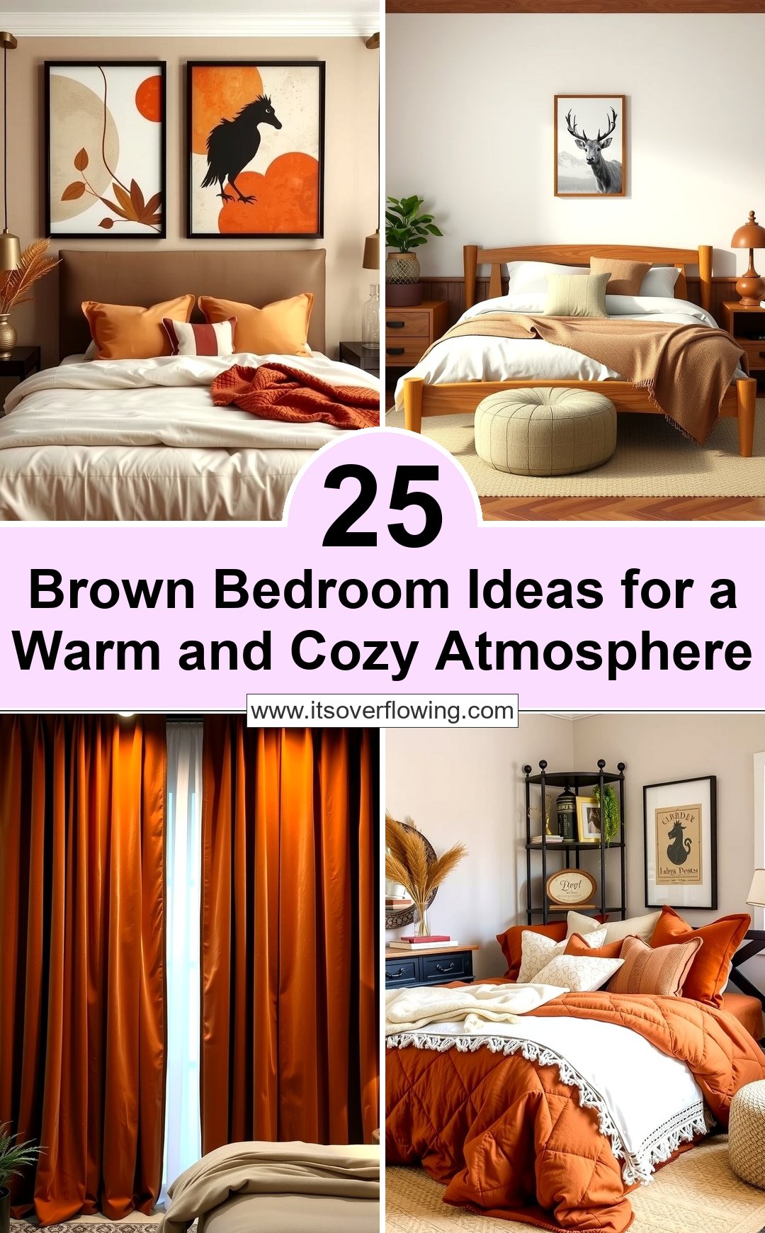 25 Brown Bedroom Ideas for a Warm and Cozy Atmosphere