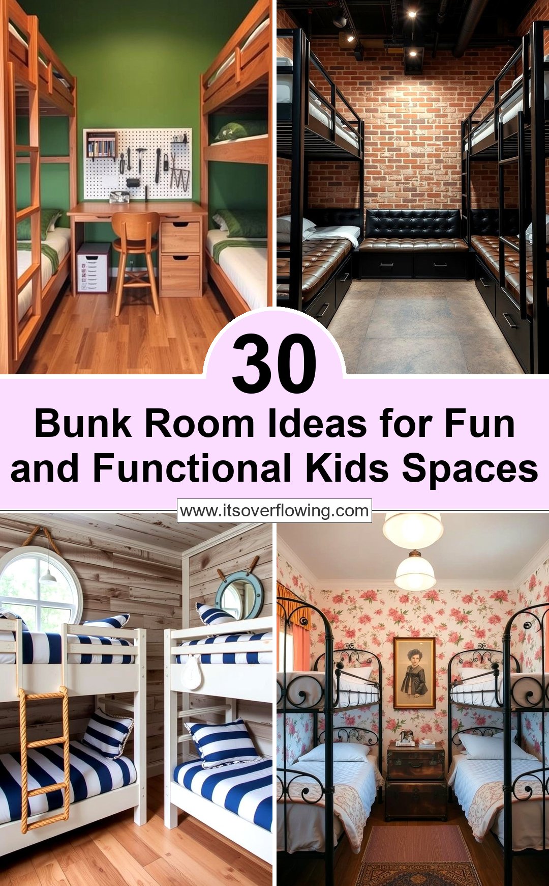 30 Bunk Room Ideas for Fun and Functional Kids' Spaces