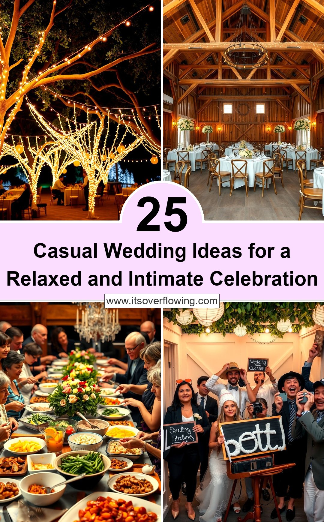 25 Casual Wedding Ideas for a Relaxed and Intimate Celebration