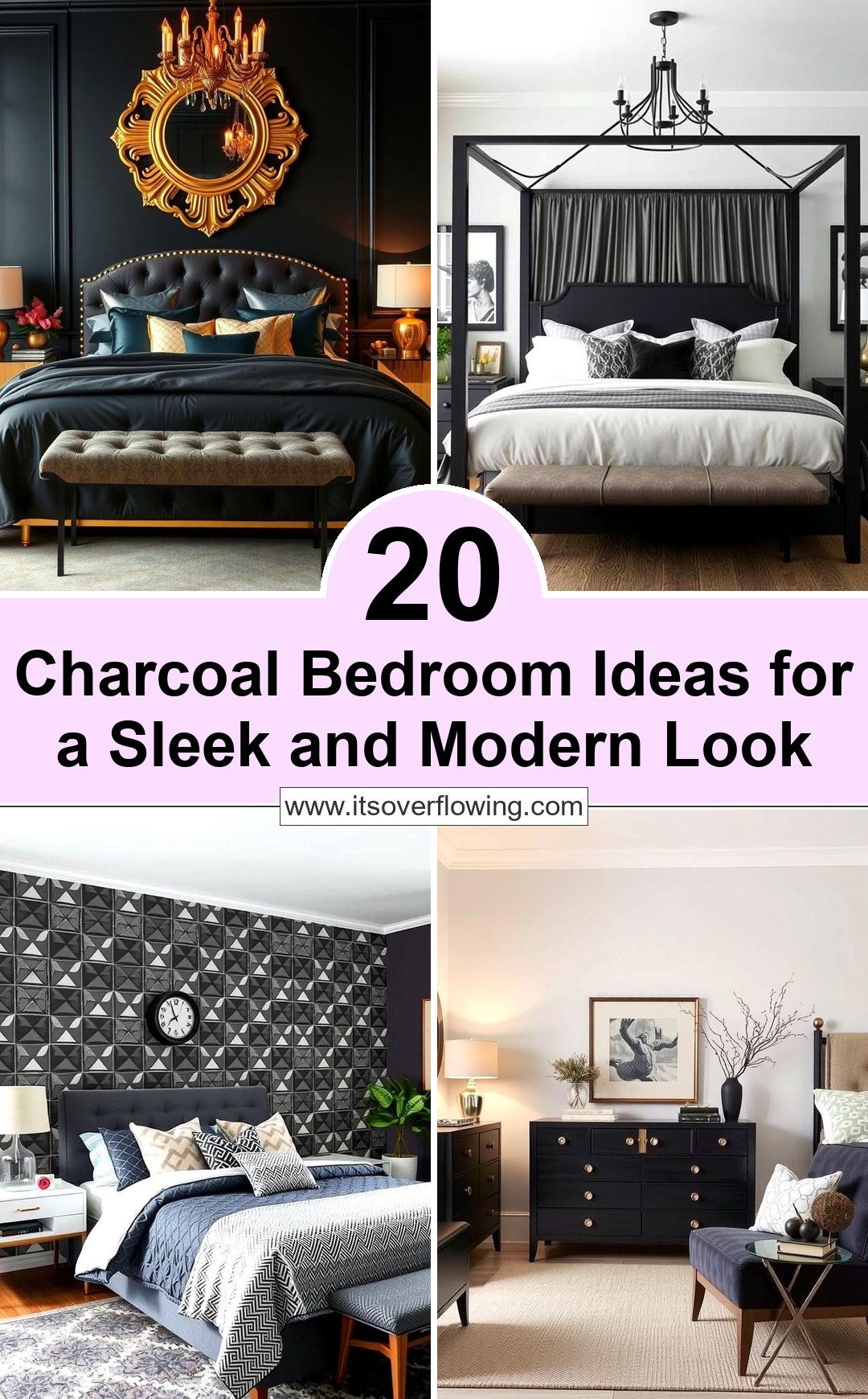 20 Charcoal Bedroom Ideas for a Sleek and Modern Look