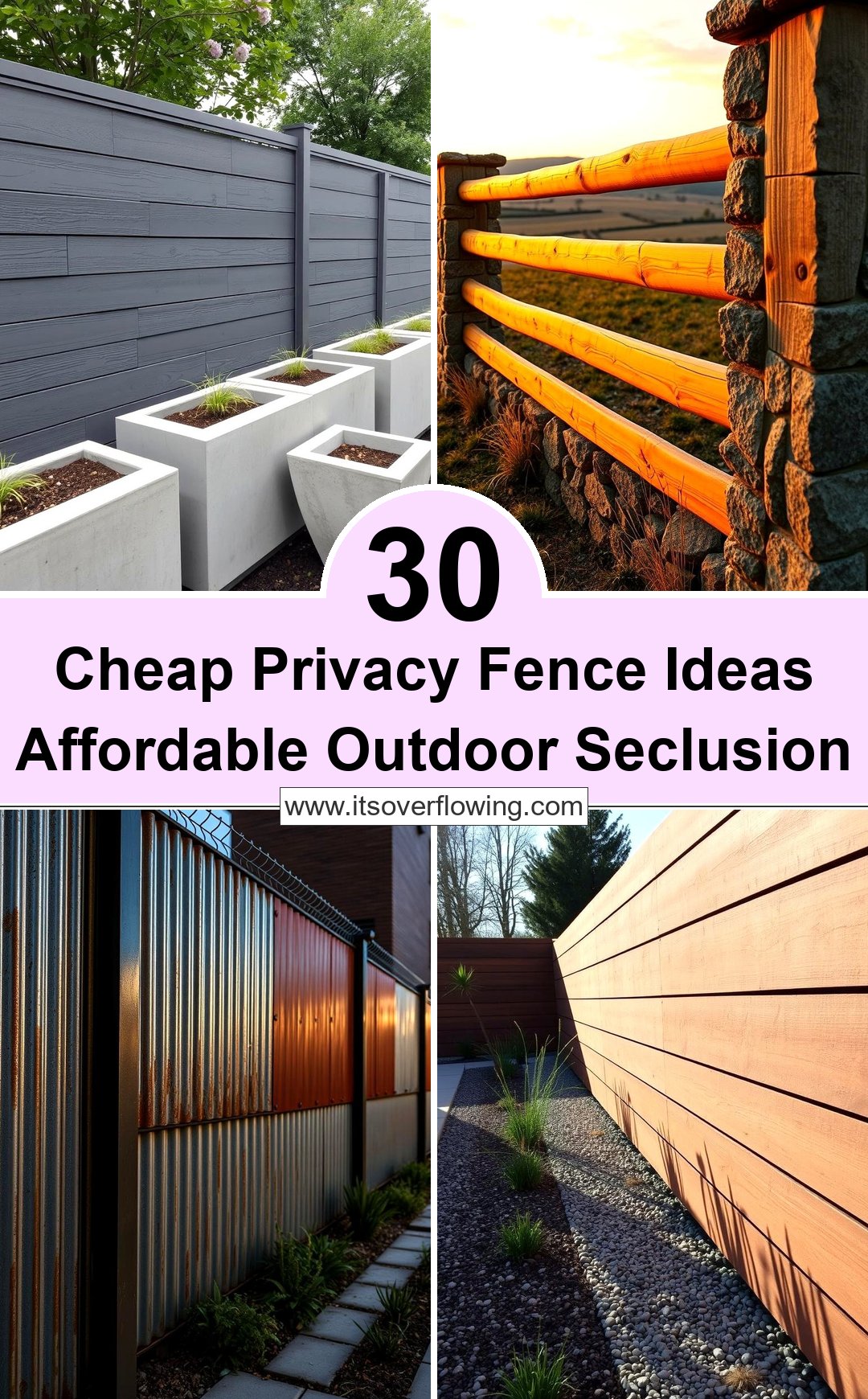 30 Cheap Privacy Fence Ideas: Affordable Outdoor Seclusion
