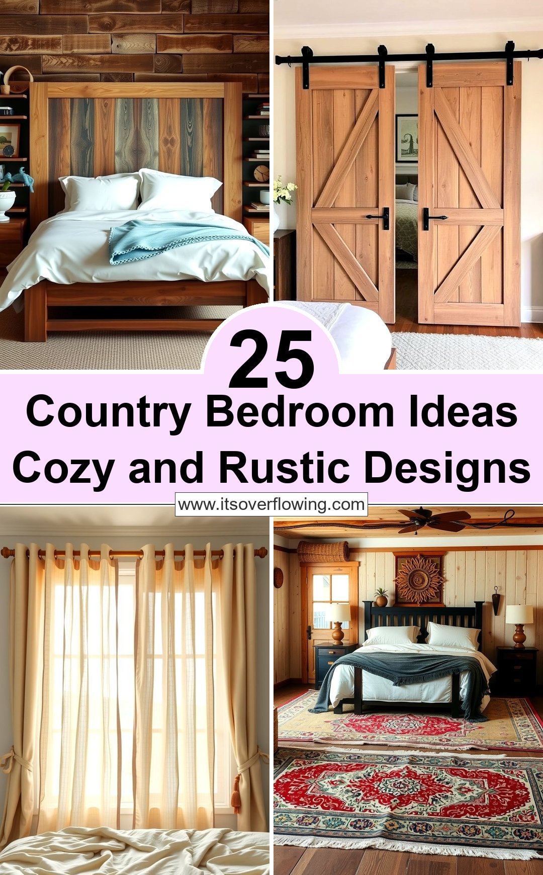 25 Country Bedroom Ideas: Cozy & Rustic Designs