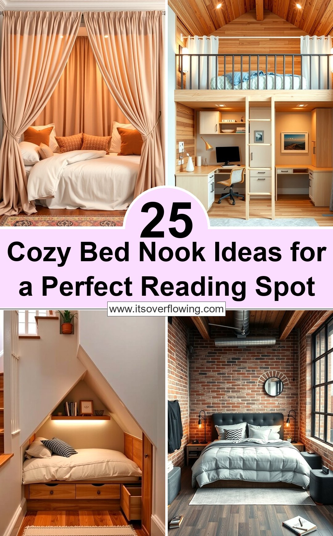 25 Cozy Bed Nook Ideas for a Perfect Reading Spot