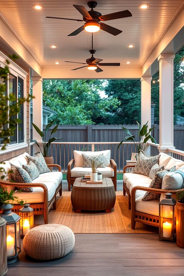 21 Back Porch Ideas for Cozy and Functional Outdoor Spaces