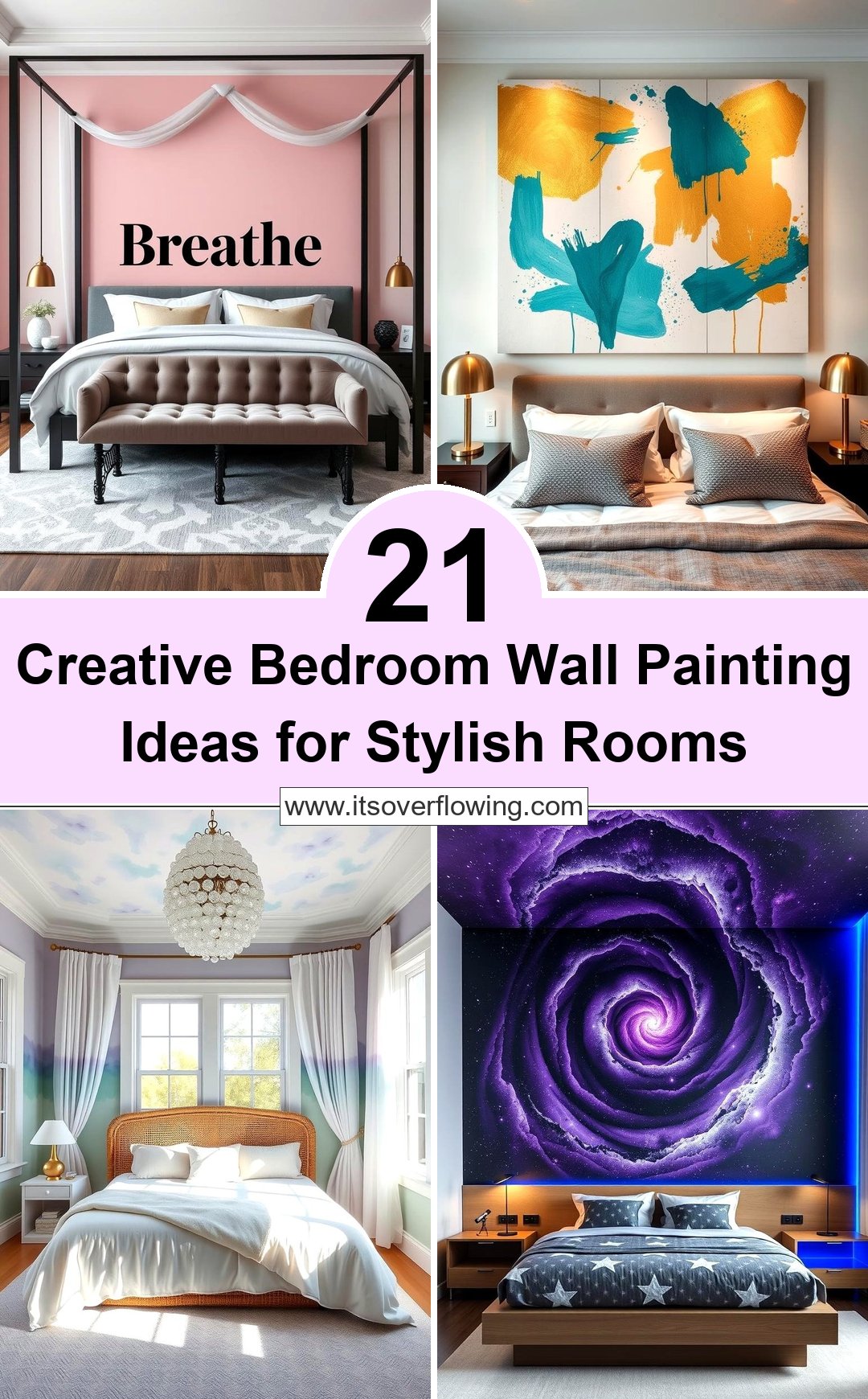 21 Creative Bedroom Wall Painting Ideas for Stylish Rooms