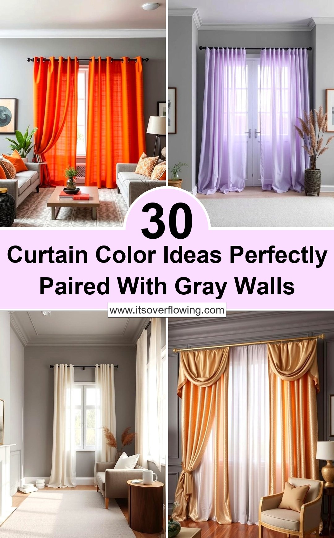 30 Curtain Color Ideas Perfectly Paired With Gray Walls 30 Curtain Color Ideas Perfectly Paired With Gray Walls