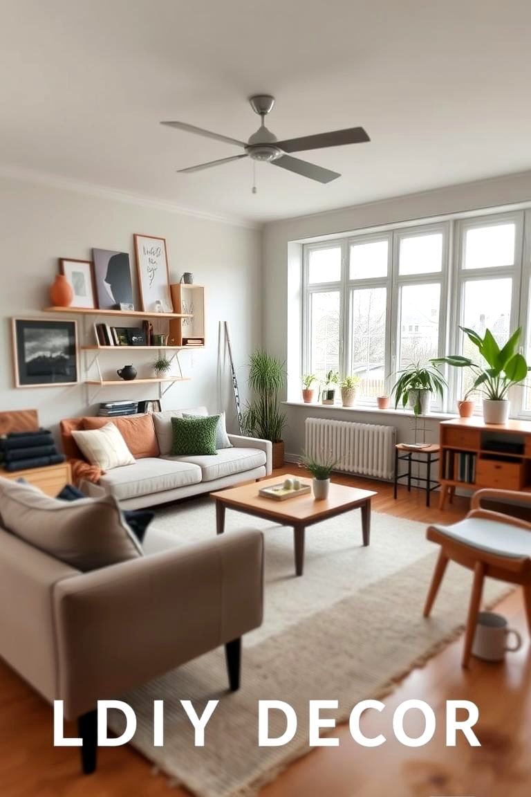 Illustration of Scandinavian Modern Budget Living Room Decor Inspiration