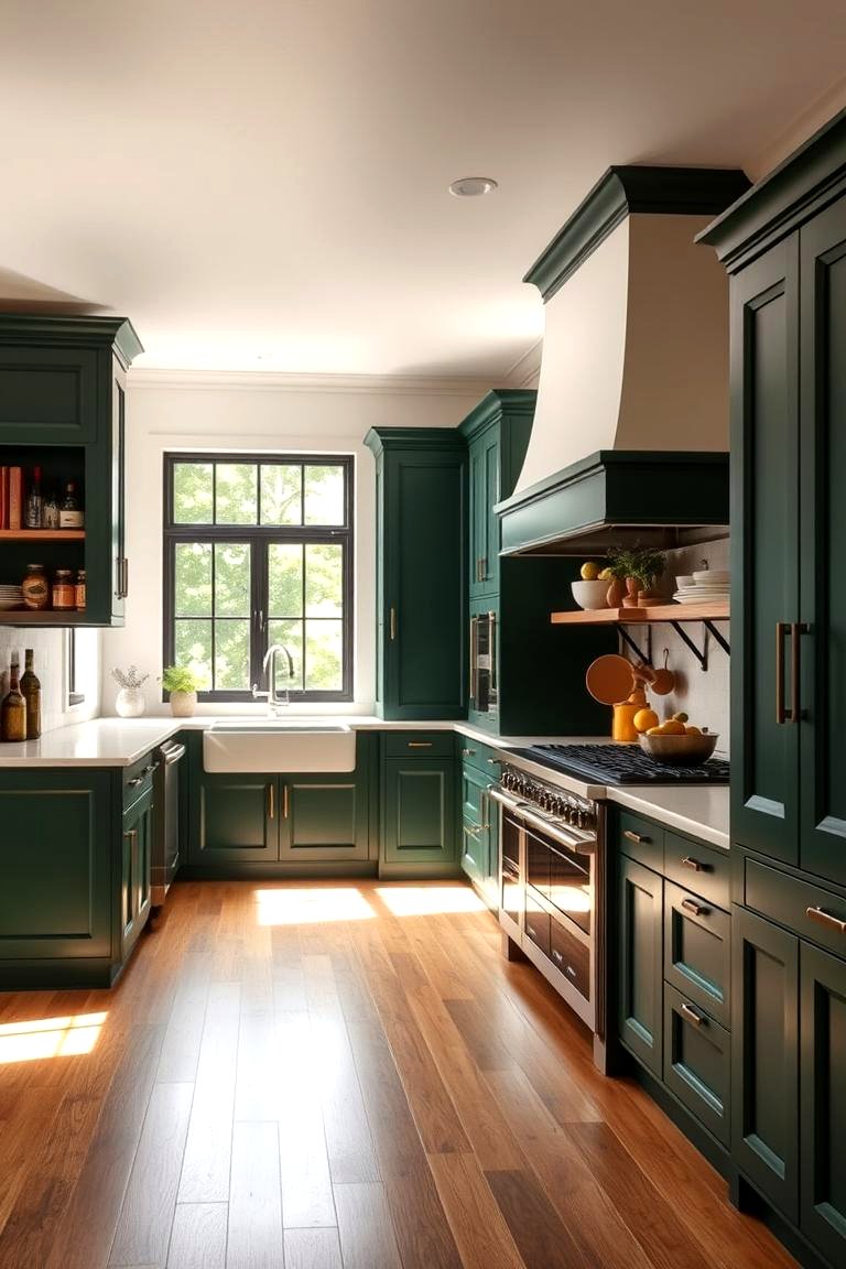 21 Dark Green Kitchen Ideas for Bold