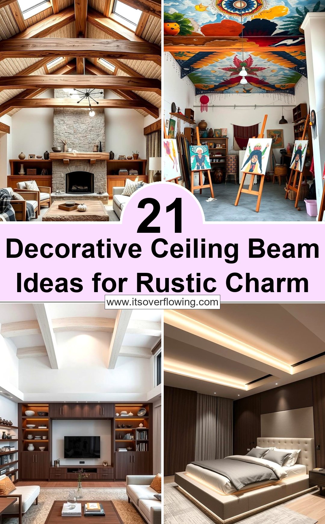 21 Decorative Ceiling Beam Ideas for Rustic Charm