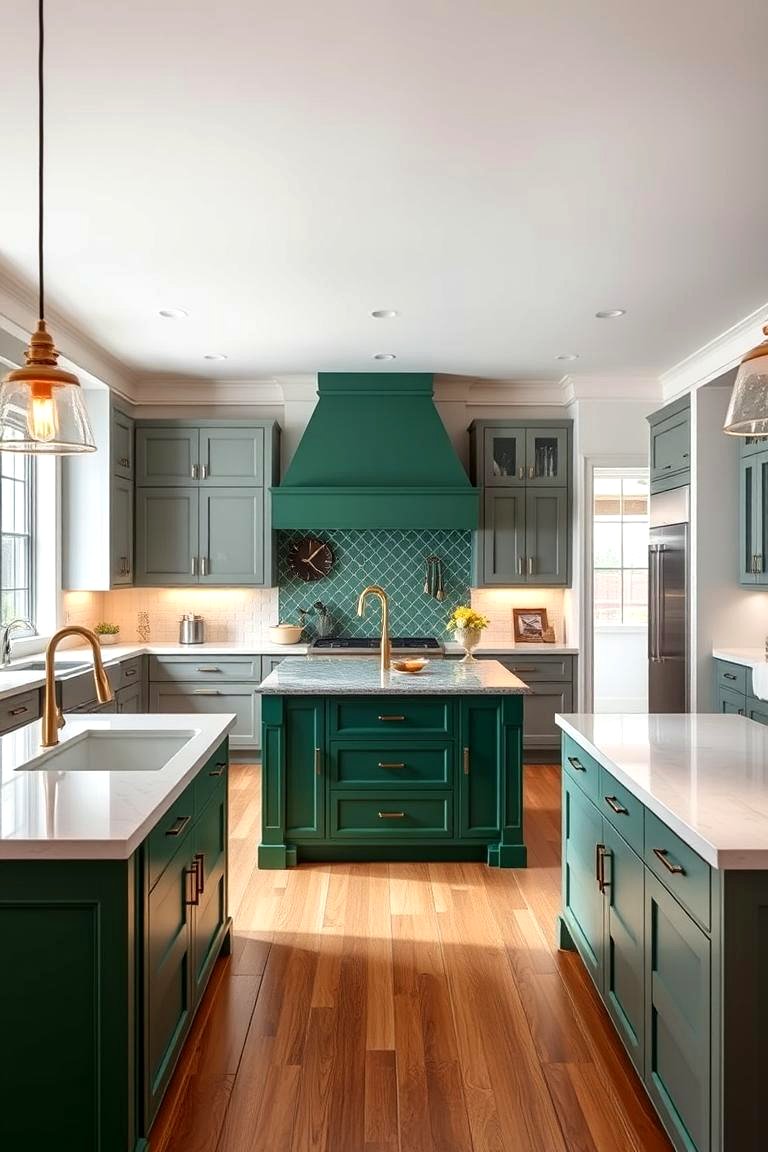 21 Dark Green Kitchen Ideas for Bold Cabinetry
