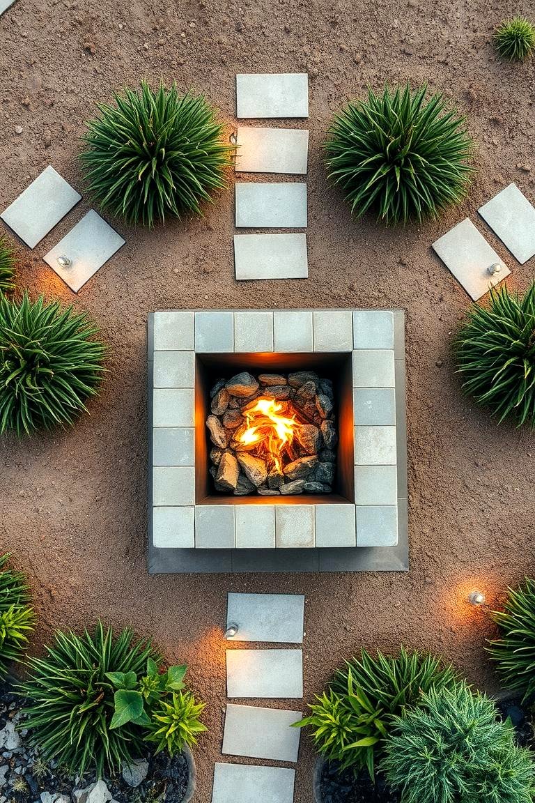 30 Square Fire Pit Ideas for Modern Outdoor Gathering Spaces