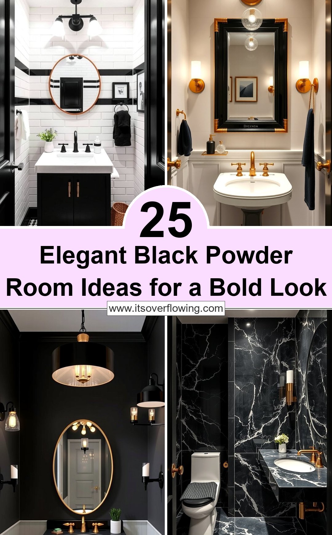 25 Elegant Black Powder Room Ideas for a Bold Look