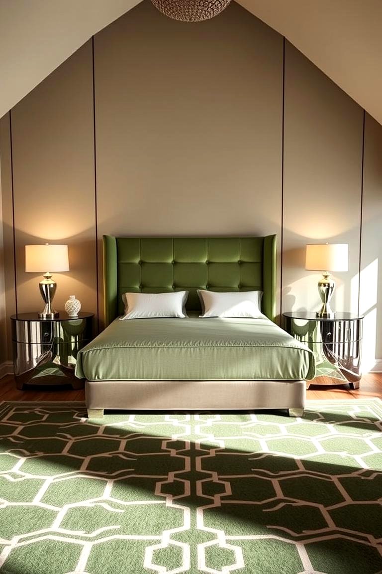 Elegant Sage Green Bedroom