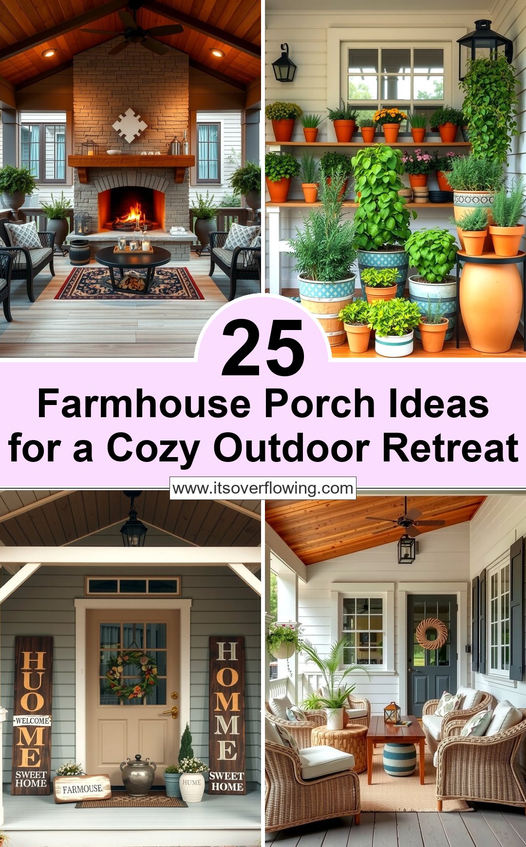 25 Farmhouse Porch Ideas for a Cozy Outdoor Retreat