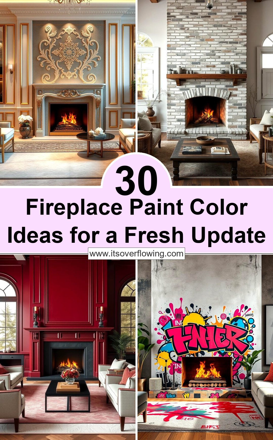 30 Fireplace Paint Color Ideas for a Fresh Update