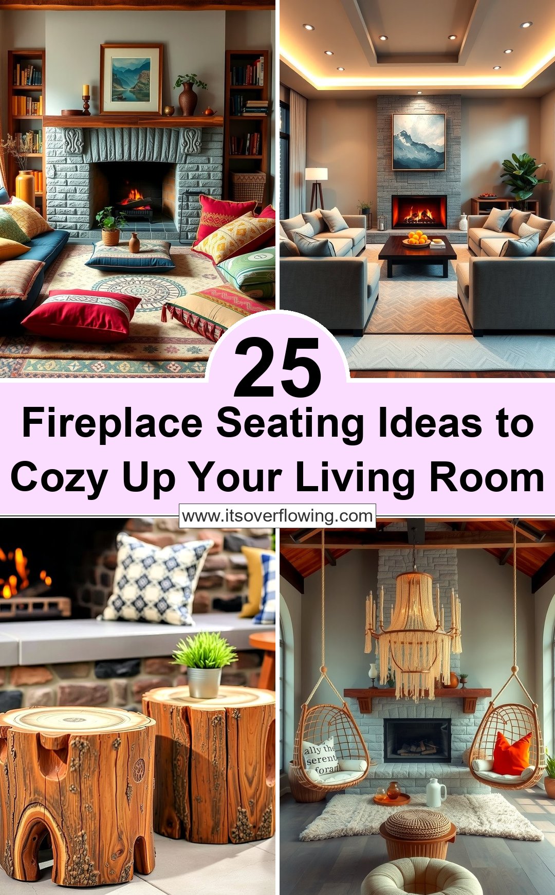 25 Fireplace Seating Ideas to Cozy Up Your Living Room