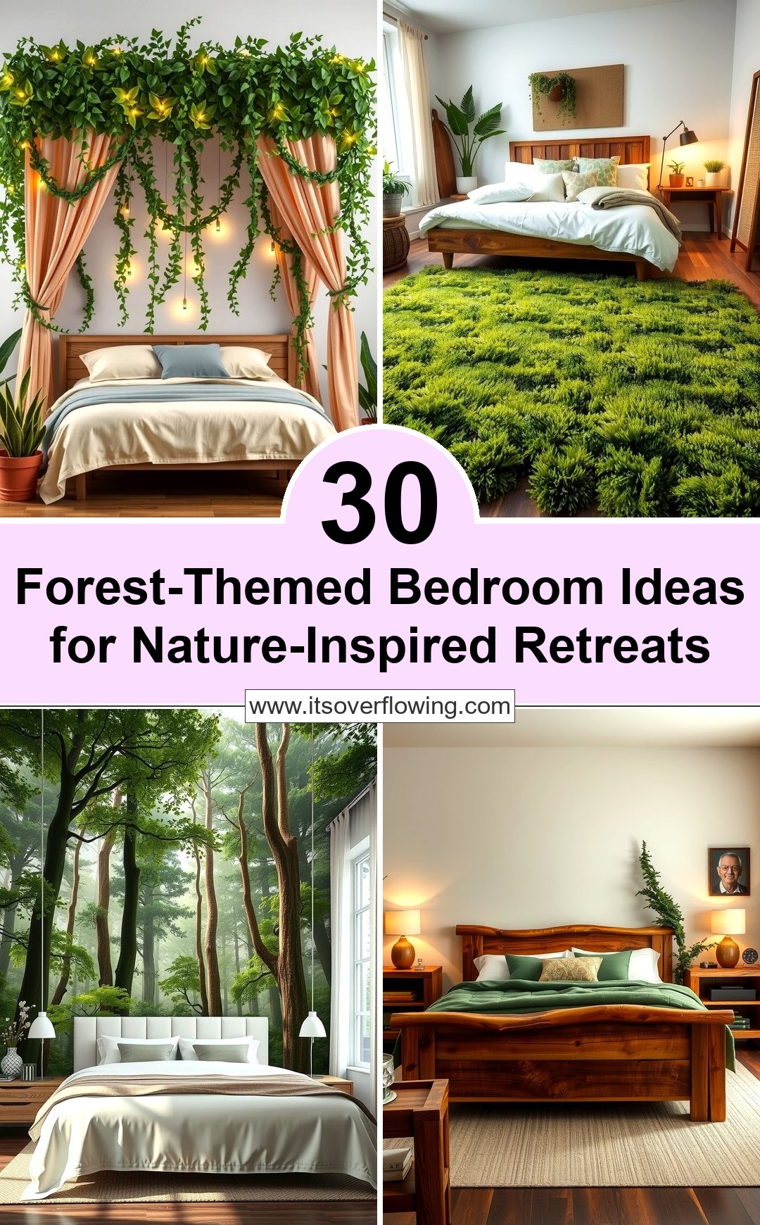 30 ForestThemed Bedroom Ideas for NatureInspired Retreats