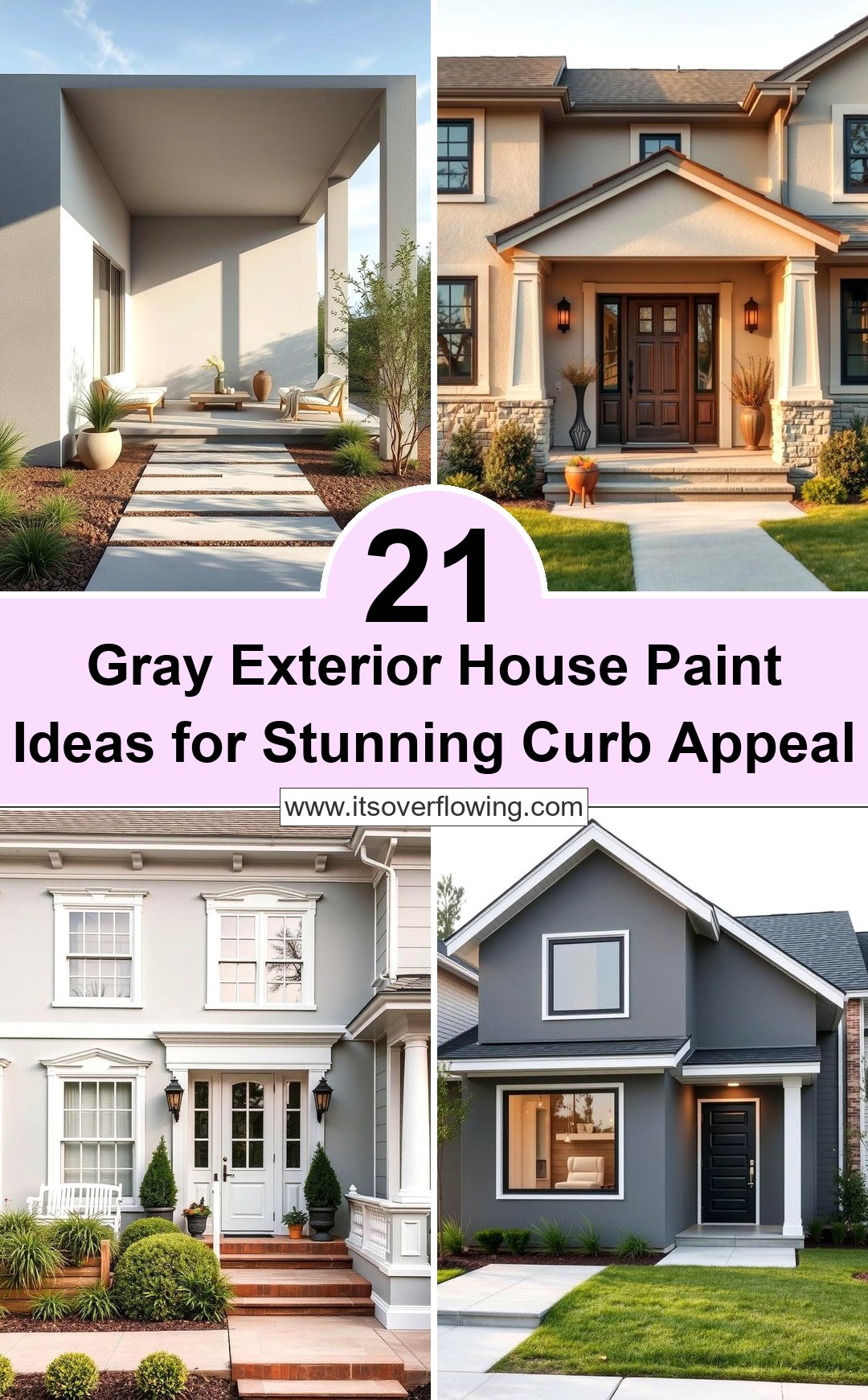 21 Gray Exterior House Paint Ideas For Stunning Curb Appeal Gray Exterior House Paint Ideas For Stunning Curb Appeal