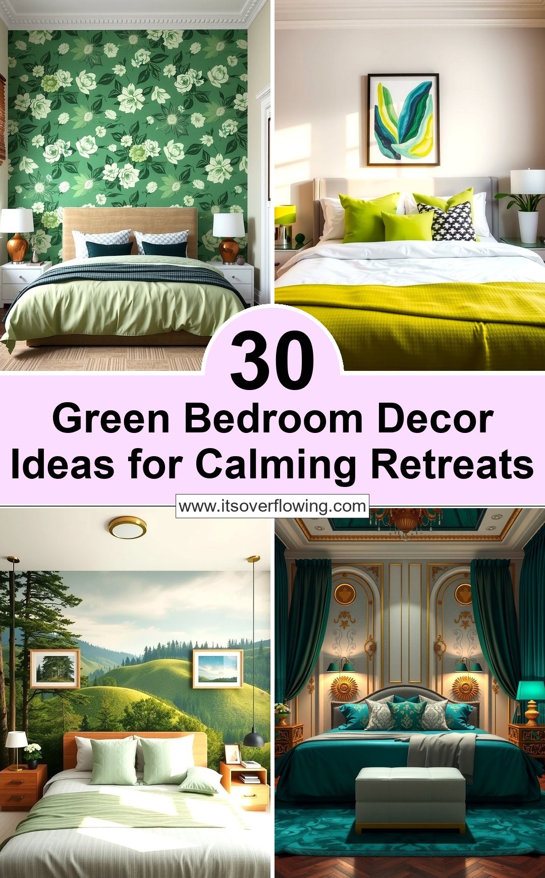 30 Green Bedroom Decor Ideas for Calming Retreats