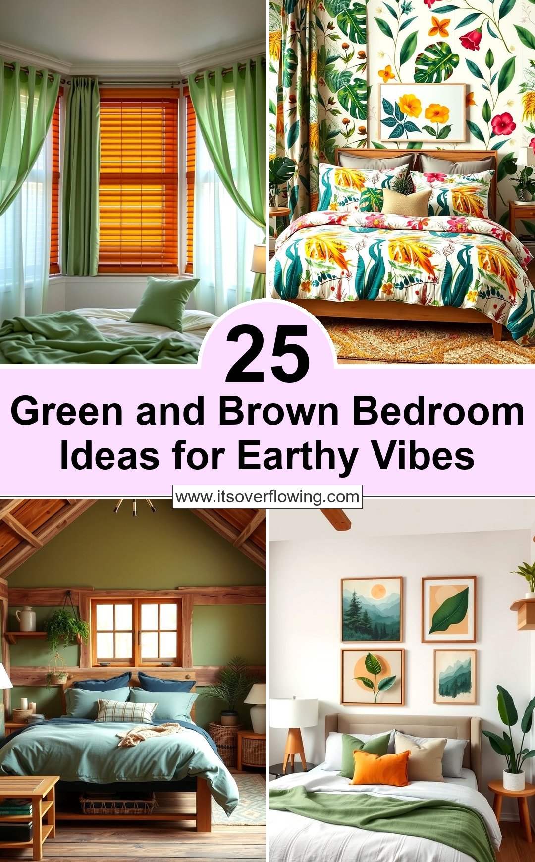25 Green and Brown Bedroom Ideas for Earthy Vibes