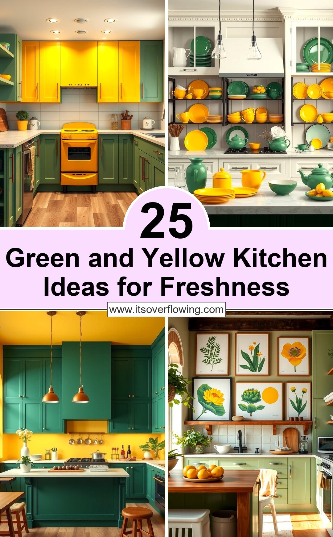 25 Green and Yellow Kitchen Ideas for Freshness