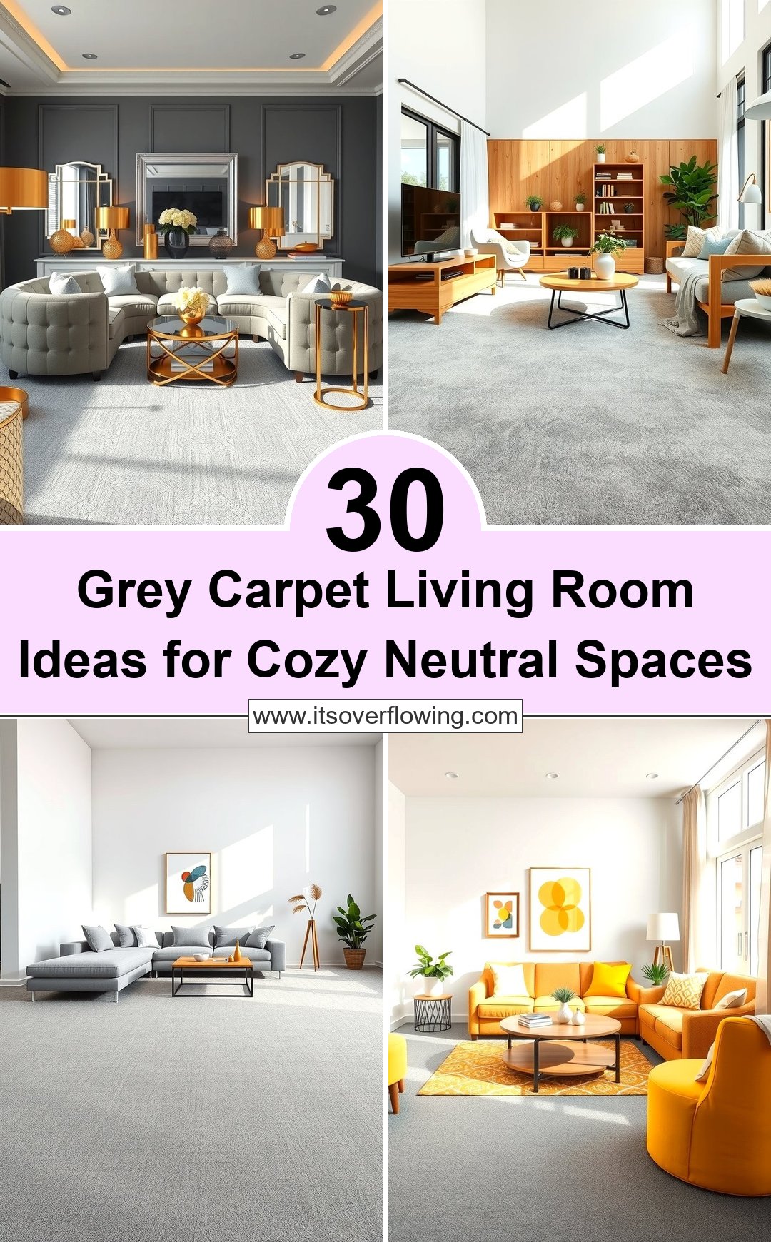 30 Grey Carpet Living Room Ideas for Cozy Neutral Spaces