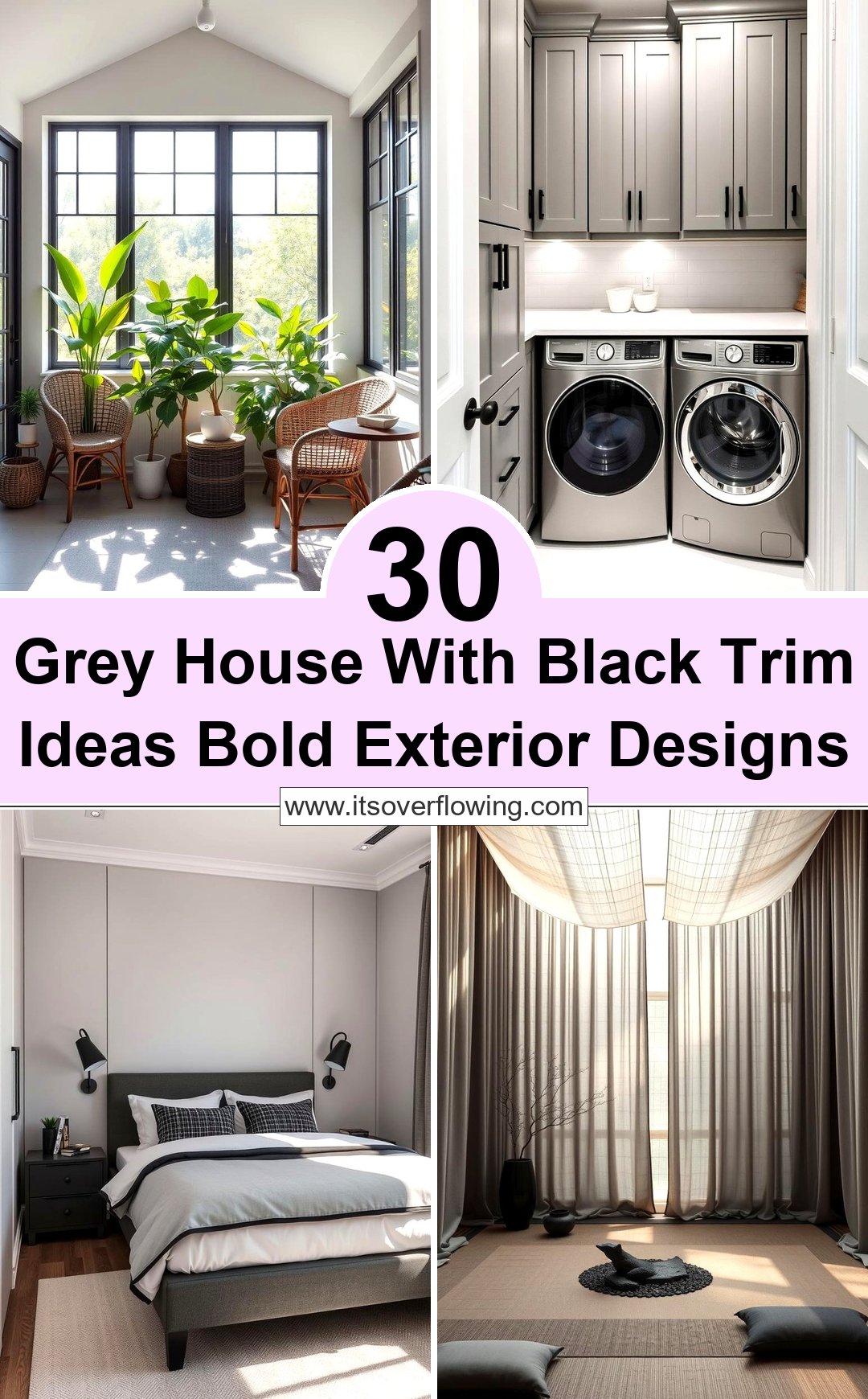 30 Grey House With Black Trim Ideas: Bold Exterior Designs