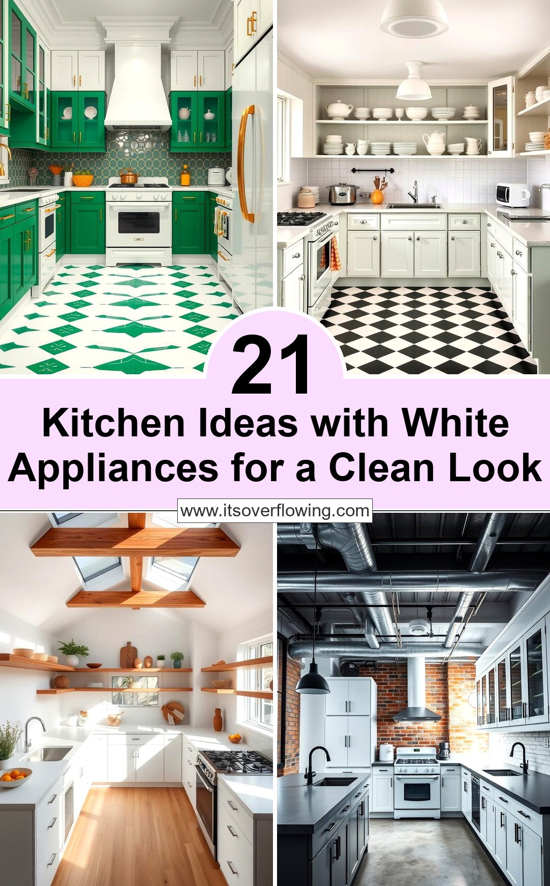 21 Kitchen Ideas with White Appliances for a Clean Look