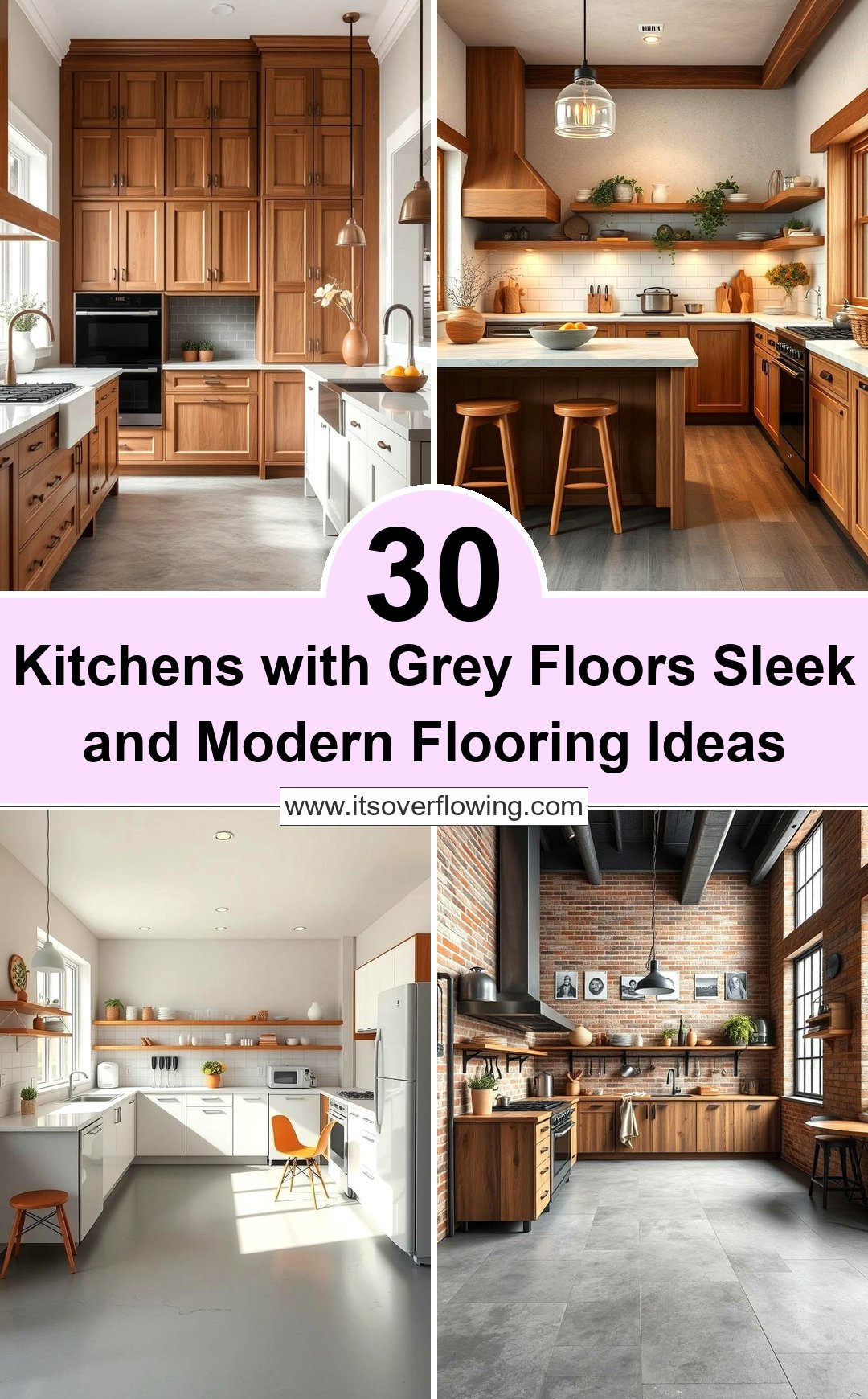 30 Kitchens with Grey Floors: Sleek & Modern Flooring Ideas