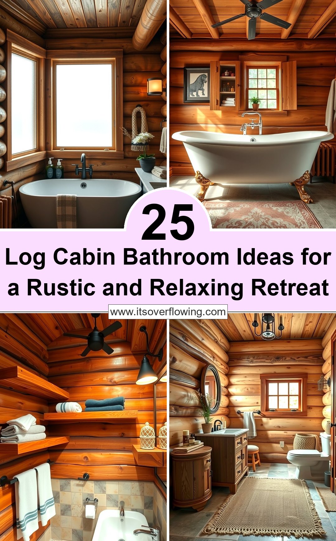 25 Log Cabin Bathroom Ideas for a Rustic and Relaxing Retreat