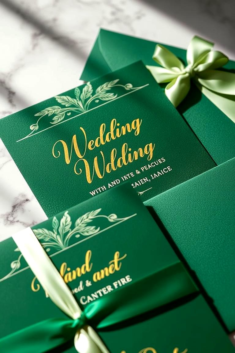 30 Emerald Green Wedding Ideas for Luxurious Celebrations