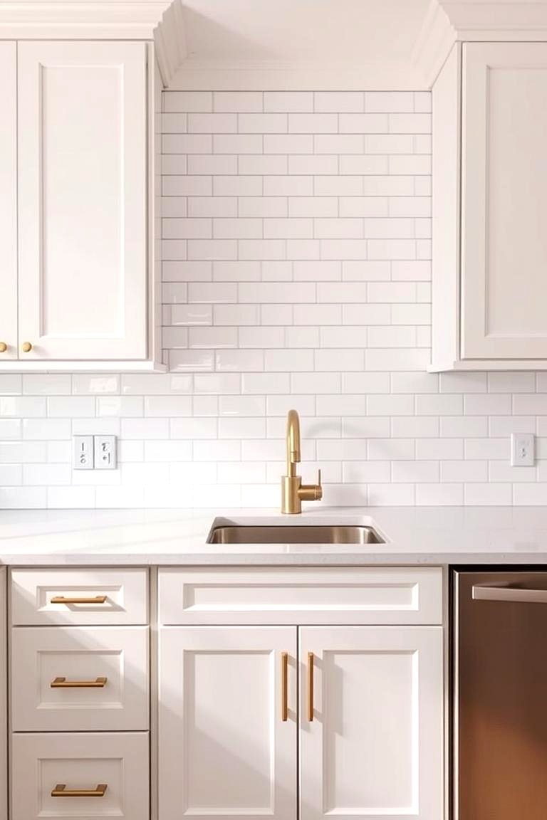 21 White and Gold Kitchen Ideas for Timeless Elegance