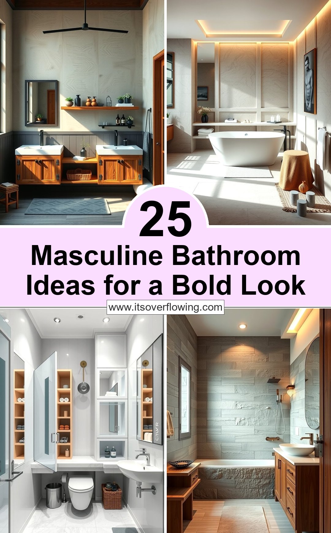 25 Masculine Bathroom Ideas for a Bold Look