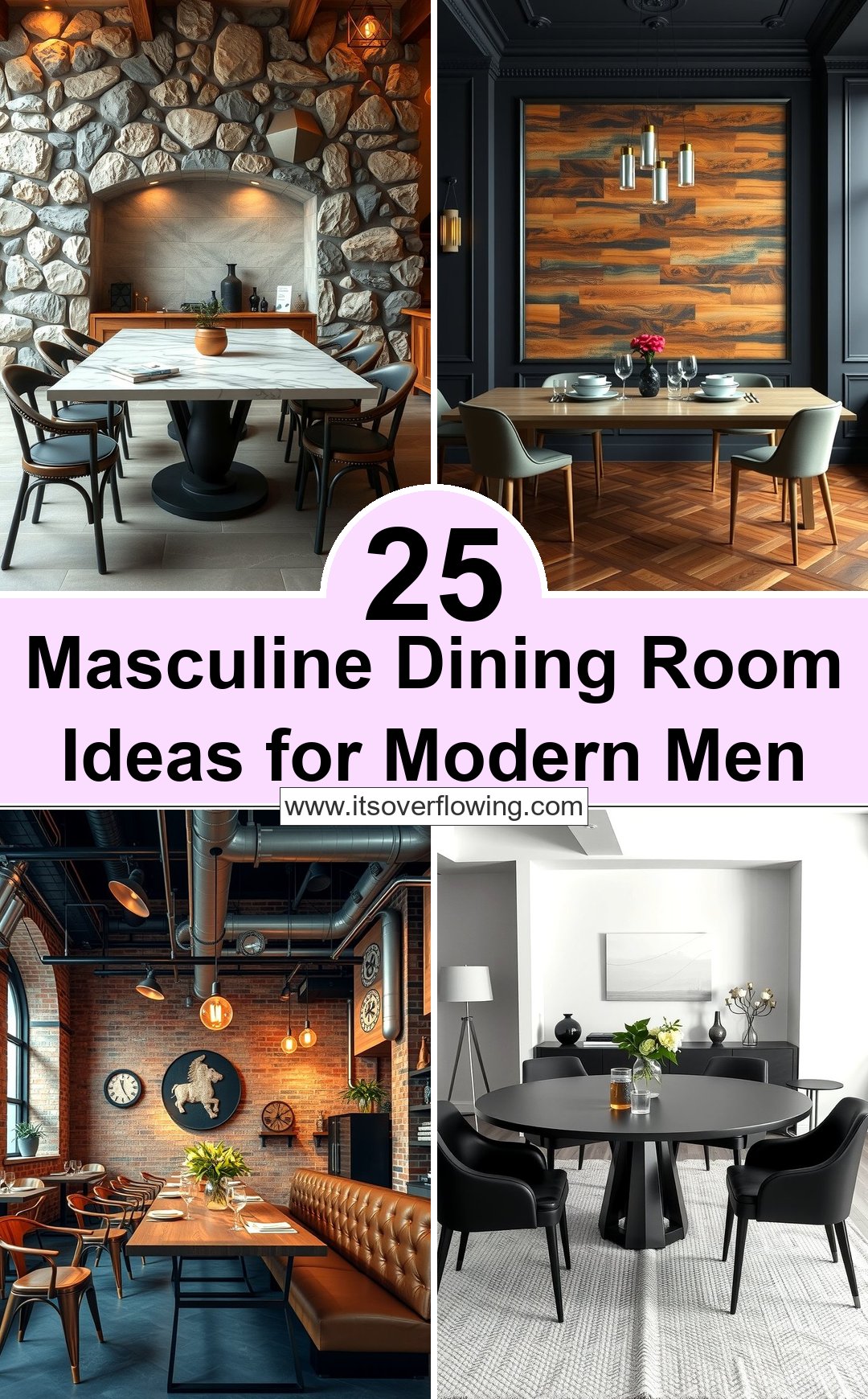 25 Masculine Dining Room Ideas for Modern Men