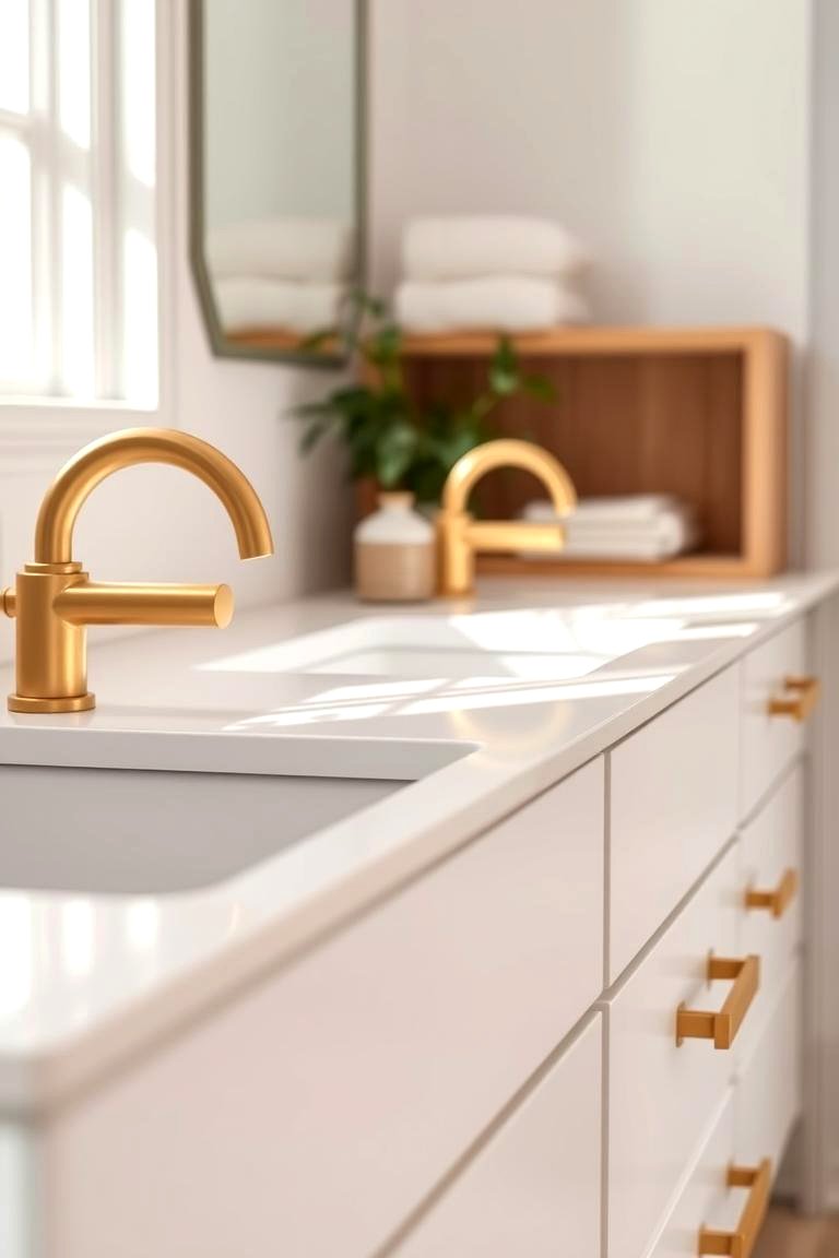 30 Gold Bathroom Ideas for Luxurious, Modern Spaces