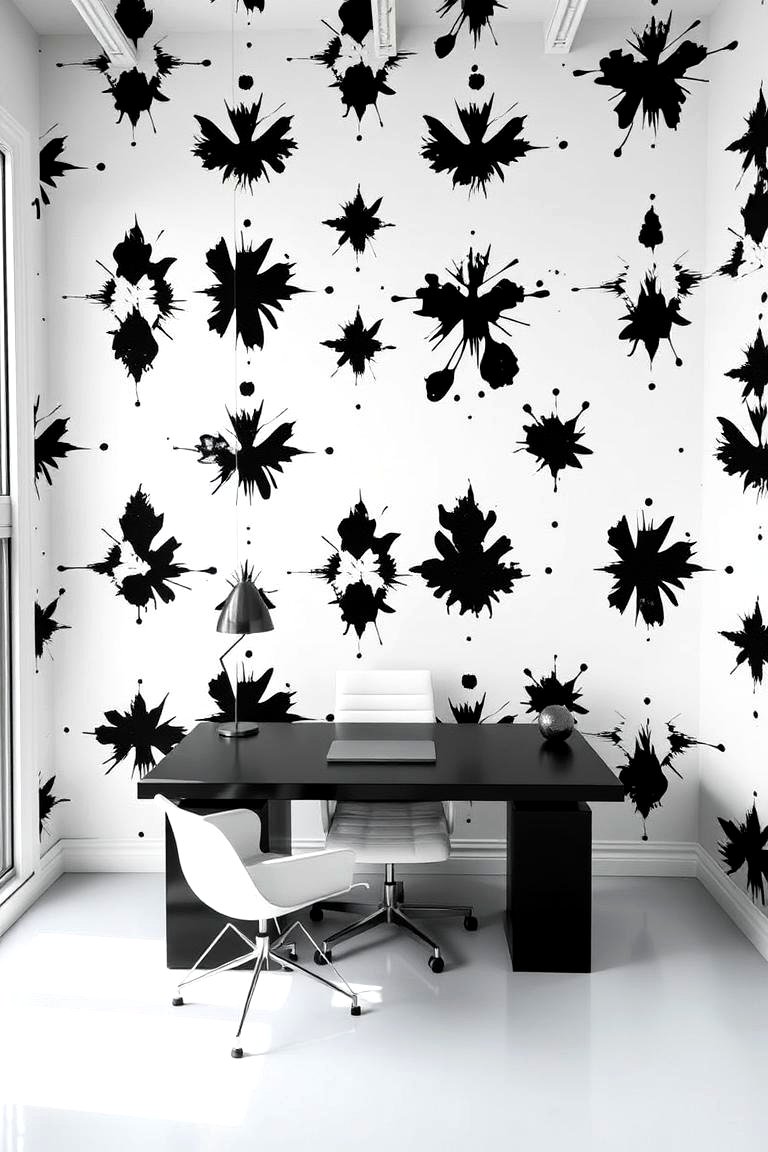 Curated visual reference: Small Apartment Bold Abstract Wallpaper Design Reference: 21 Bold Wallpaper Ideas To Transform Your Interior Walls