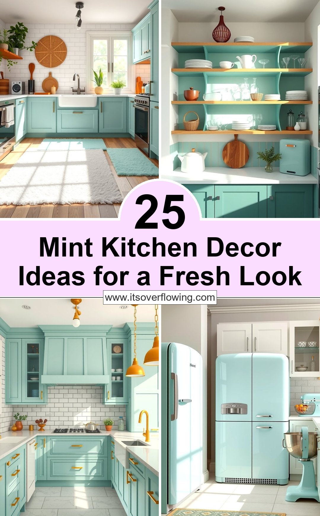 25 Mint Kitchen Decor Ideas for a Fresh Look