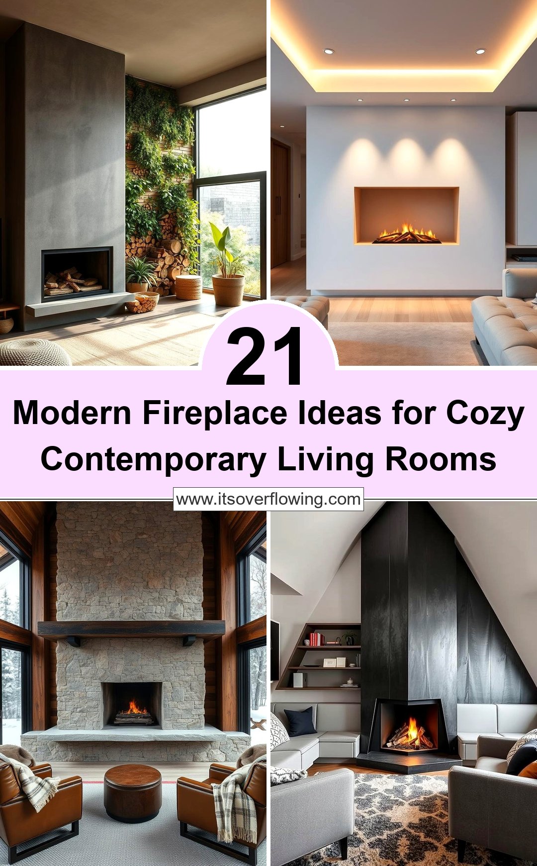 21 Modern Fireplace Ideas for Cozy Contemporary Living Rooms