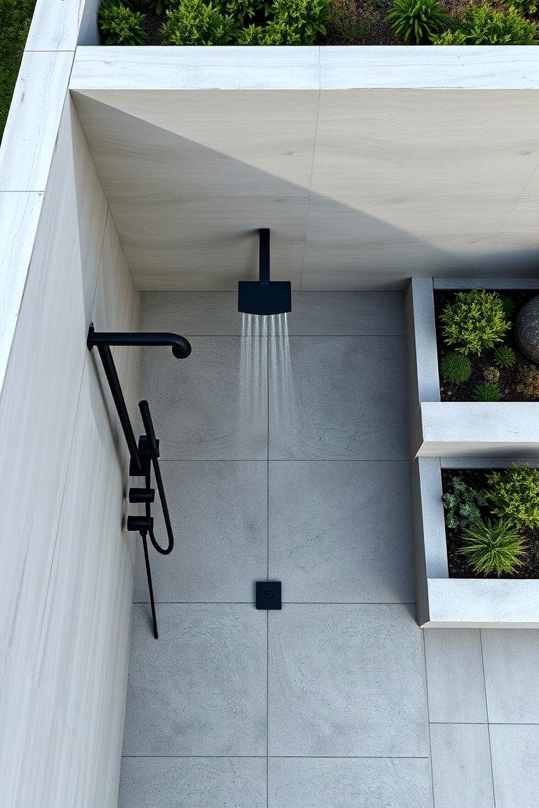 21 Outdoor Shower Designs for Poolside Luxury & Functionality