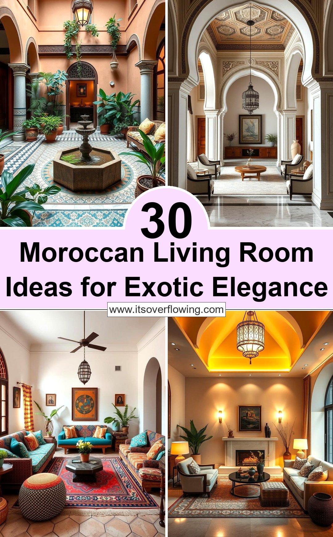 30 Moroccan Living Room Ideas for Exotic Elegance