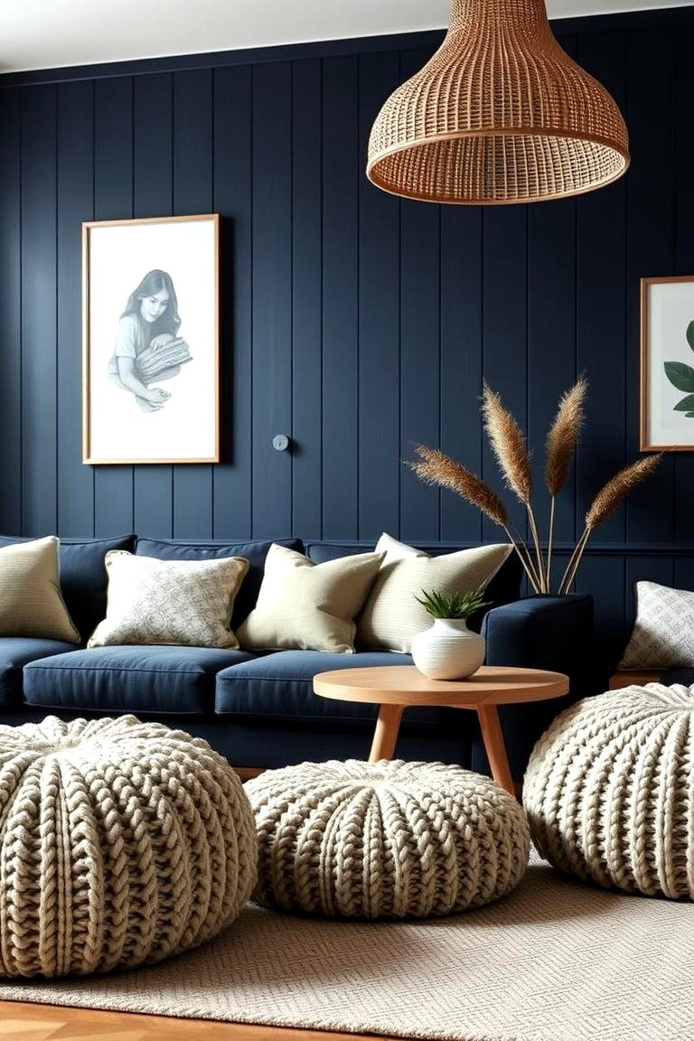 30 Navy Blue and Grey Living Room Ideas for Sophisticated Style