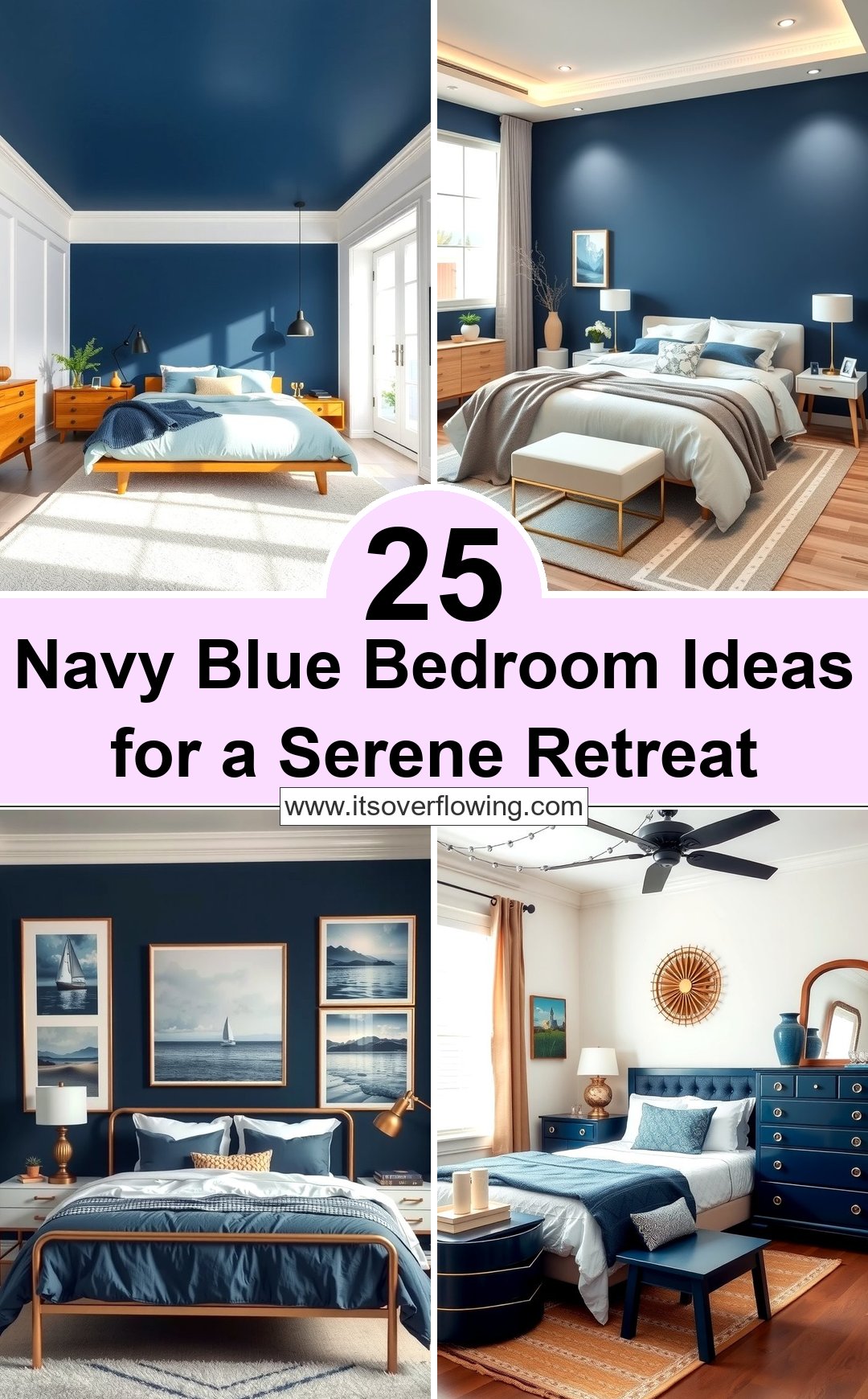 25 Navy Blue Bedroom Ideas for a Serene Retreat