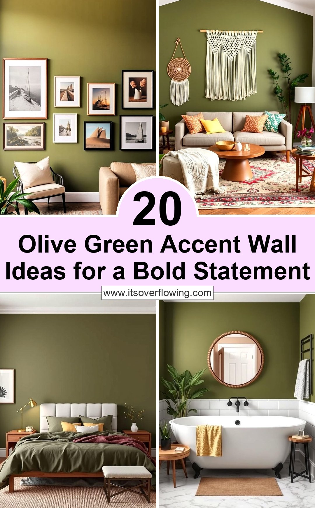 20 Olive Green Accent Wall Ideas for a Bold Statement